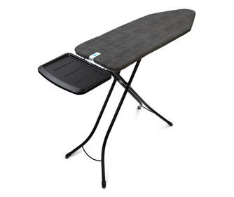 Masa de calcat Brabantia C 1003370, 124x45 cm, 7 pozitii de reglare, Suport pentru generator de abur, Negru