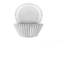 100 darabos készlet Ibili muffinformák, papír, 7,5x3,5 cm, fehér