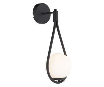 Aplica HubRom, MIRZA 3539-01W-BL 20x40 cm 1xE27-60W Negru
