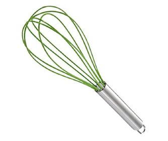Habverő Ibili, rozsdamentes acél / szilikon, 25 cm, zöld