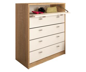Pantofar cu 5 compartimente,capacitate aproximativ 24 de perechi, din PAL laminat,design practic si modern,74x85x35 cm, Bortis