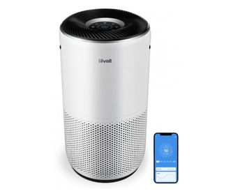 Пречиствател за въздух Levoit Core 400S, 83 м2, 24W, True HEPA, 4 скорости, Таймер, Wi-Fi, Нощен режим, Индикатор за смяна на фи