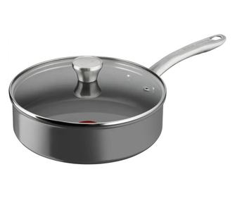Tigaie adâncă Tefal C4243253 STP24LID, 24 cm, Acoperire ceramică, Thermo-Signal, Thermo-Fusion, Thermo-Spot, Inducție, Gri