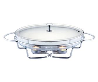 Bol pentru servire caldă Bohmann BH 2007-30CG, 3l, Capac, Suport, Inox