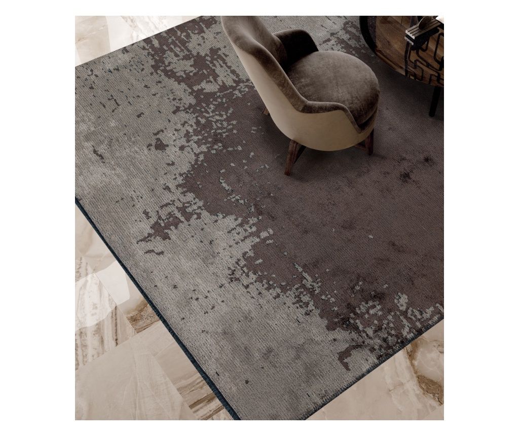 Dizájner szőnyeg PAINT DARK MINK, kézzel készített, 160 x 230 cm