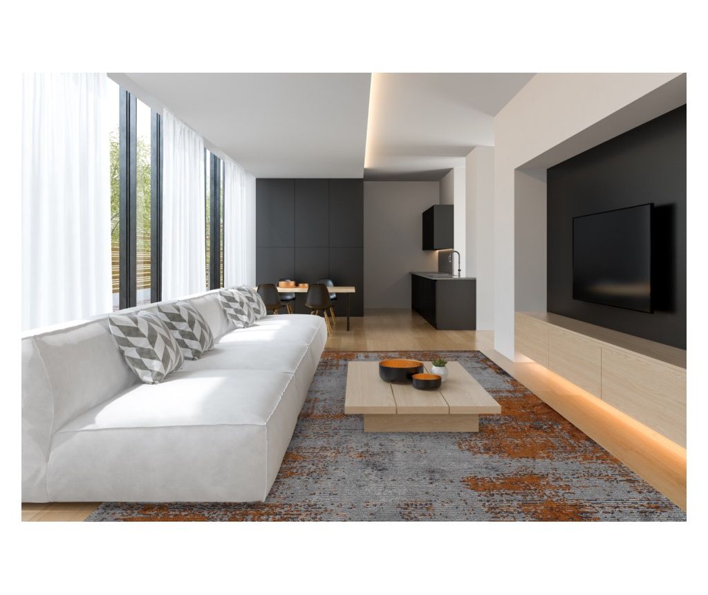 Tervezői szőnyeg SURFACE TERRA, kézzel készített, 160 x 230 cm