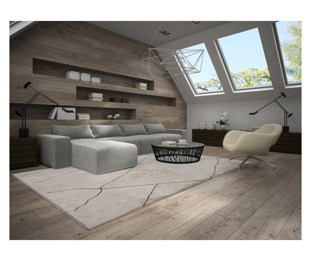 Covor Designer BOHEMIAN NEGRU, Handmade, 160 x 230 cm