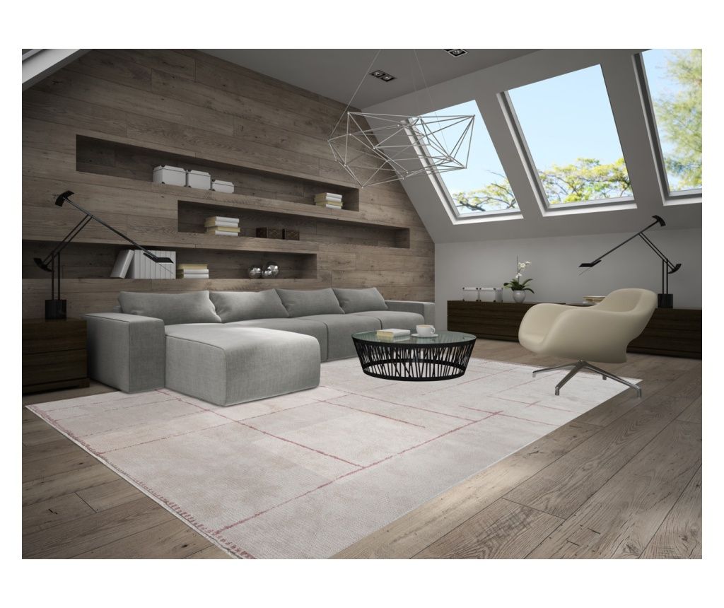 Covor Designer SCRATCH DAMSON, Lucrat Manual, 160 x 230 cm