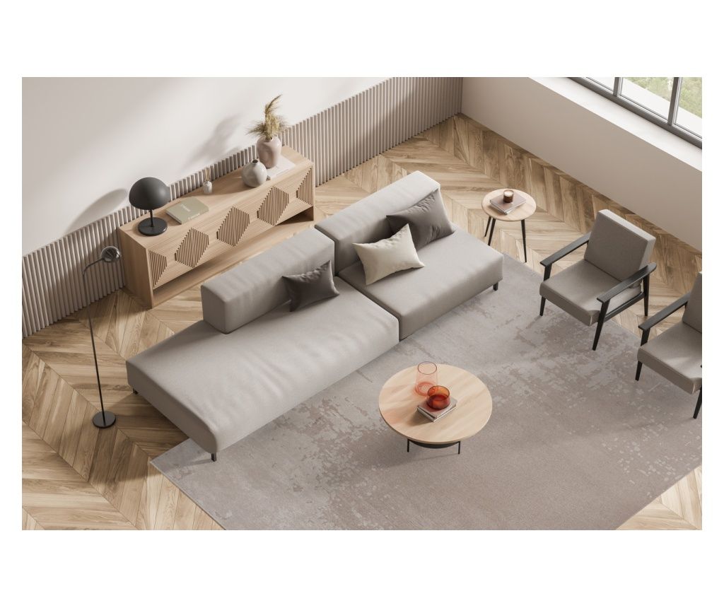 Covor designer PAINT NOUGAT, lucrat manual, 160 x 230 cm