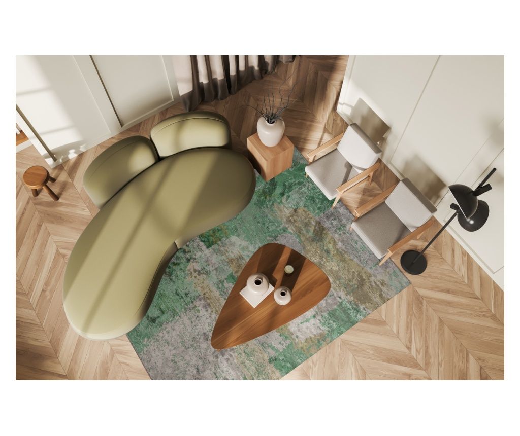 Σχεδιαστικό χαλί LUSH GREY, χειροποίητο, 200 x 300 cm