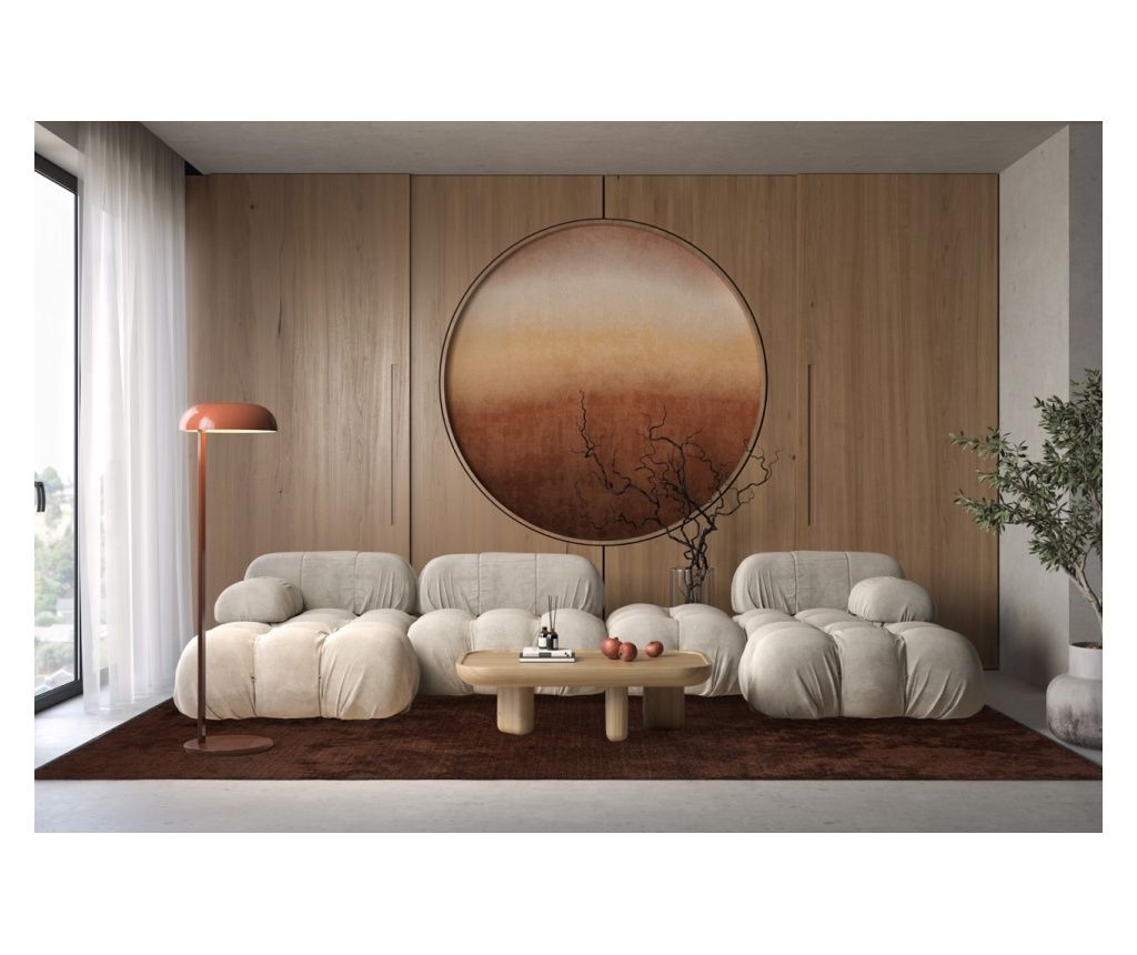 Σχεδιαστικό χαλί PLAIN DARK BROWN (A), χειροποίητο, 200 x 250 εκ.