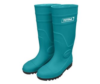 Cizme cauciuc cu bombeu metalic de protectie Total - marime 45 (clasa SB)