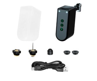 Mini pompa electrica portabila pentru anvelope, Adsinio, 3 nivele de putere, Viteza de unflare 20l/min, 3 Trepte de Presiune, Ti