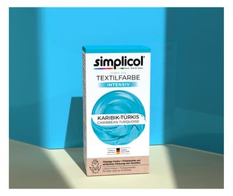 Simplicol Intensiv течна интензивна текстилна боя, карибски тюркоаз