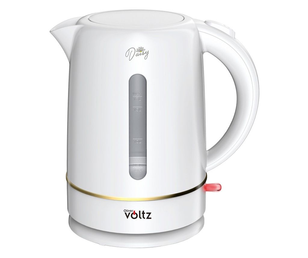 Oliver Voltz Daisy OV51230W elektromos vízforraló, 2200W, 1,7 l, automatikus kikapcsolás, fehér
