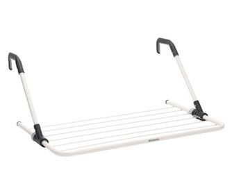 Spatiu suspendat Brabantia 90300177, 4,5 m, Pentru pereti pana la 11 cm, Brate rabatabile, Alb