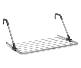 Spatiu suspendat Brabantia 90300178, 4,5 m, Pentru pereti pana la 11 cm, Brate rabatabile, Inox