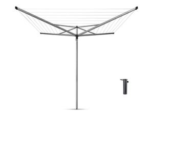 Външен простор Brabantia Essential 90300258, 50 м, Котва за бетониране, Резистентен на корозия, Инокс