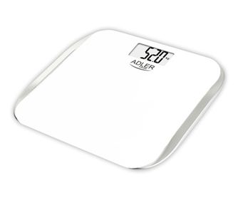 Sigurnosna staklena vaga Adler, 180kg, LCD zaslon, automatsko nula