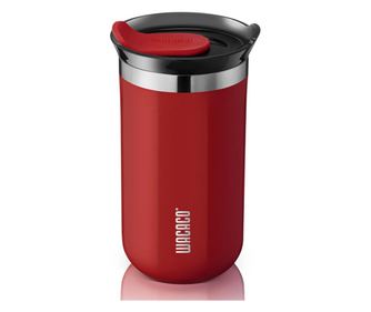 Cană termo Wacaco Octaroma Lungo Roșu Carmin, 300 ml, Izolată în vid, Pereți dubli, Fără BPA, Roșu