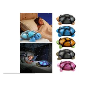 Жаба Klausstech, предназначена за деца, идеална за през нощта, проектира звездовидни форми на тавана, приятен на допир материал,