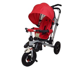 Összecsukható többfunkciós tricikli, alvó pozíció, piros