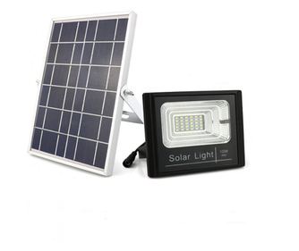 Projektor s solarnim panelom Klausstech, 42 LED-diod, daljinski upravljalnik, IP66, moč 10W, enostavna namestitev, ergonomska za