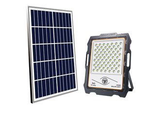 Klausstech napelemes LED-es reflektor, 200w, 144 fehér fényű LED, távirányító, kompakt és ergonómikus, alacsony energiafogyasztá