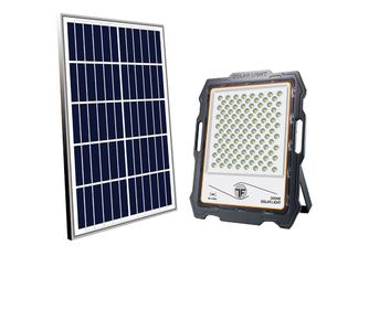 Klausstech napelemes LED-es reflektor, 300w, 236 fehér fényű LED, távirányító, kompakt és ergonómikus, alacsony energiafogyasztá