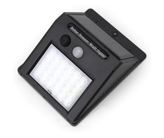 Lampa Solara Cu Senzor Klausstech, Senzor De Miscare Si De Lumina, 30 Led-uri, Led-uri Smd, Fara Fire, Instalare Usoara, Lumina