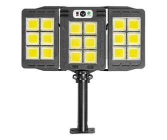 Lampa Solara KlaussTech pliabila cu Senzor de Miscare, Acumulator litiu, ABS, 3 Moduri de iluminare, 100 W, IP65, Negru
