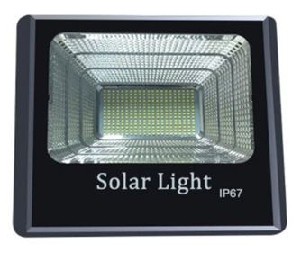 Προβολέας Ηλιακής Ενέργειας KlaussTech 60 W Ψυχρό Φως, Τηλεχειριστήριο Με Πολλαπλές Λειτουργίες, Μαύρο