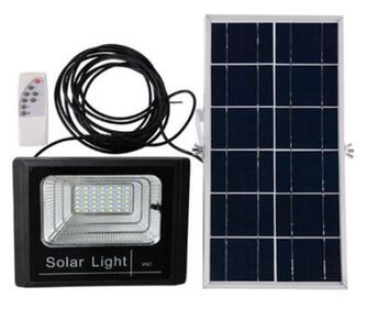 Lampa Solara De Exterior Klausstech, Panou Solar Inclus, Telecomanda Wireless Inclusa, Tehnologie Led, Putere 100w, Temperatura