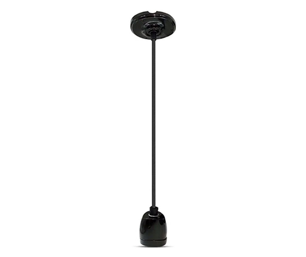 Crni Porculanski Privjesak E27 Strop - Dimenzije Ø47 x 64 mm