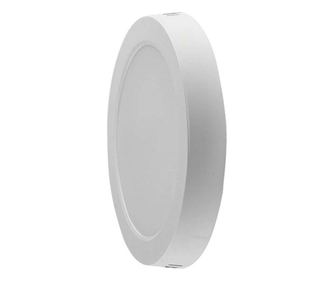 18W LED Rotund Alb Rece 6500K