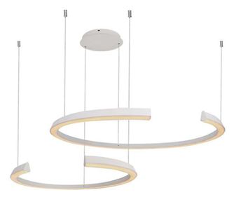 LED lestenec z zatemnitvijo 50W bel - 4000K, 110x80x120cm
