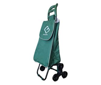 Carucior de Piata Pliabil cu 6Roti, BF209, Grunberg, Verde
