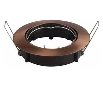 Bronz spotlámpa GU10 kerek test