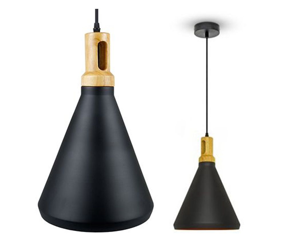 Viseča svetilka 60w črni les - Spletna trgovina