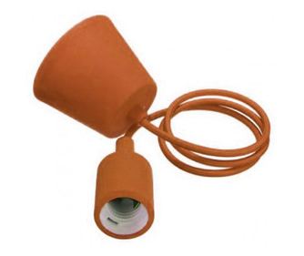 Suspendat Tavan Portocaliu 1m, Alimentare 230V, E27