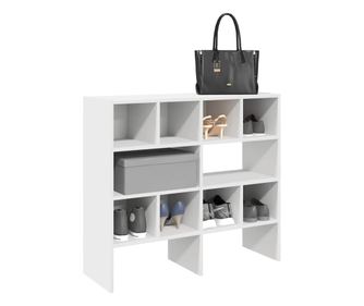 Rafturi pantofi 2 buc stivuibile alb 89,5x30x40 cm