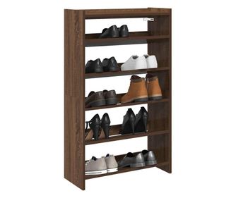 Pantofar, stejar maro, 60x25x100 cm, lemn prelucrat