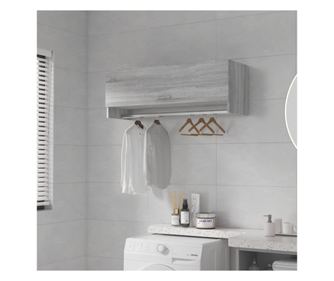 Omara, siva sonoma, 100x32,5x35 cm, obdelano leseno