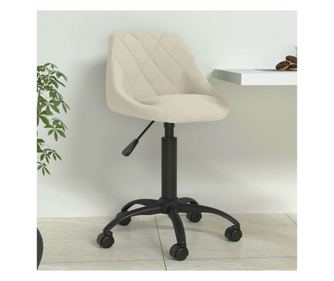 Kuhinjski stol, krem, žamet