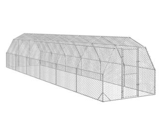 Пилешки бяг 2,5x12x2,25 m Поцинкована стомана
