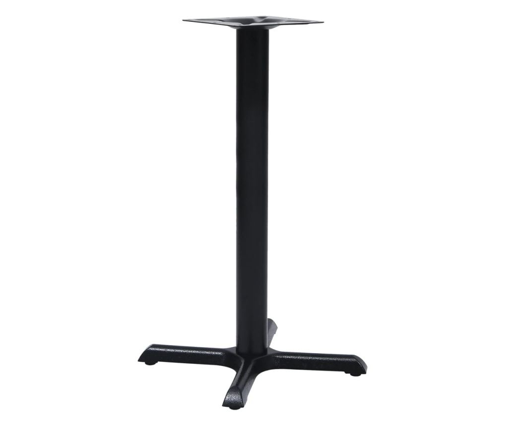 Picior masă de bistro, negru, 56 x 56 x 72 cm, fontă