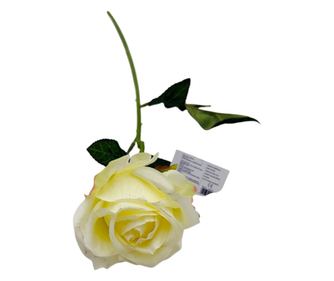 Trandafir Artificial elegant, 51cm, calitate superioara, alb