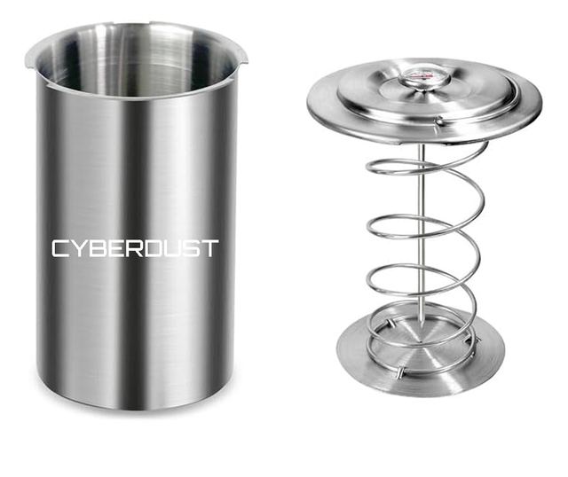 Преса за приготвяне на шунка CYBERDUST, Неръждаема Стомана, Бекон, Здравословни Деликатеси, Вграден Термометър, Пружина За Натис