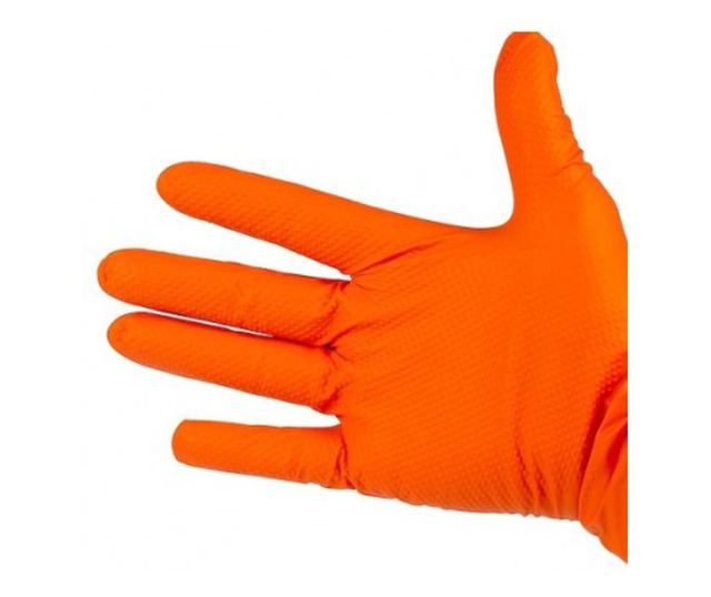 Set Manusi Nitril Portocaliu, texturate GOGRIP , set 50buc XL