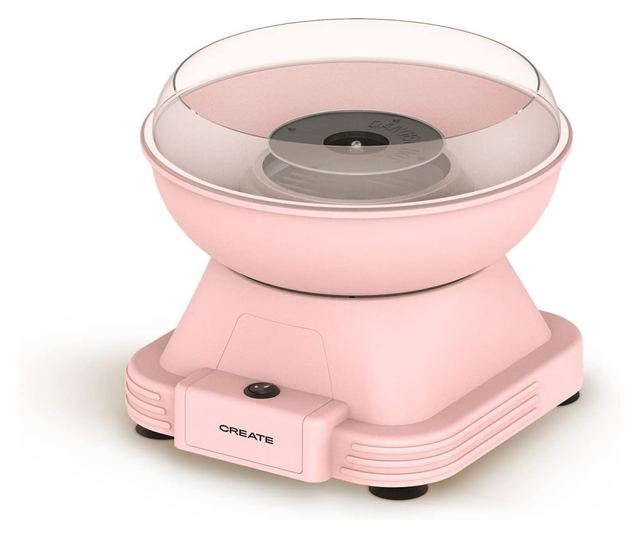 Vattacukor gép CREATE, Retro, mindössze 3 perc alatt kész, cukorkapacitás 7/10 gr, tartós anyagok, könnyen kezelhető, csúszásmen